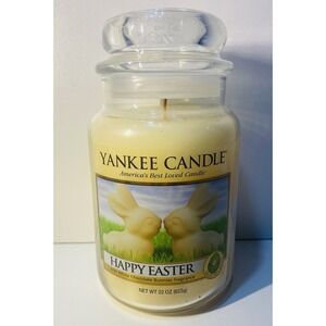 Yankee Candle Happy Easter Large Jar - White Chocolate Bunnies- Rare Retired